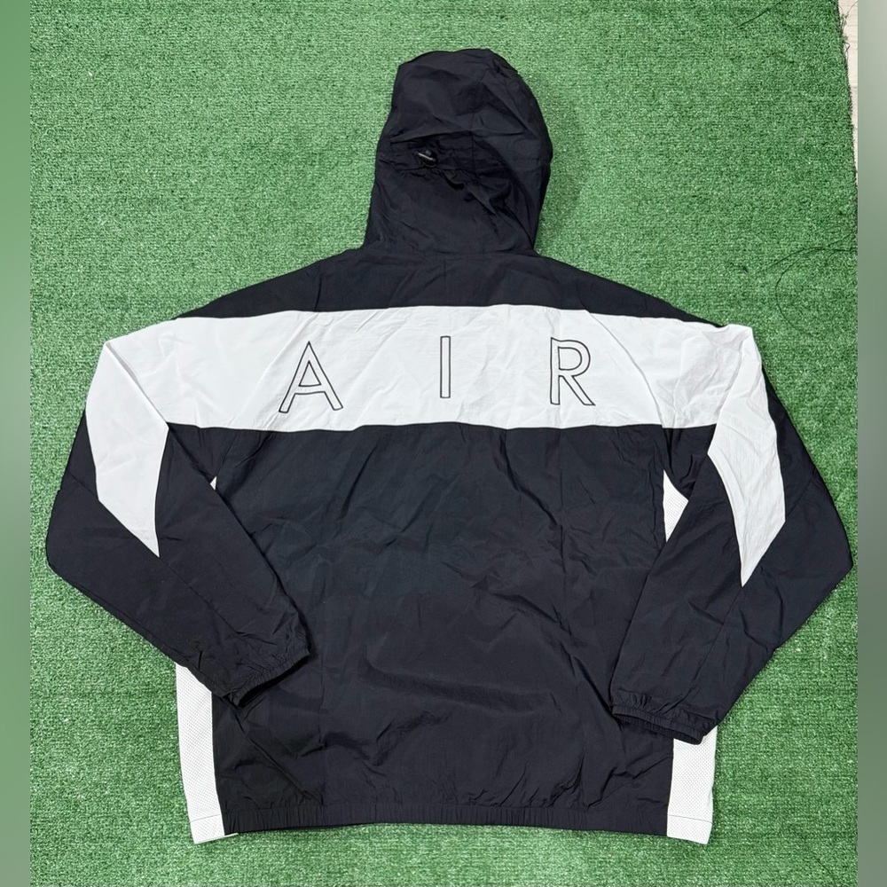NWT! Nike Woven Full Zip Men’s XL-TALL Jacket Hoodie Black/White HJ0634-010 - Picture 4 of 4